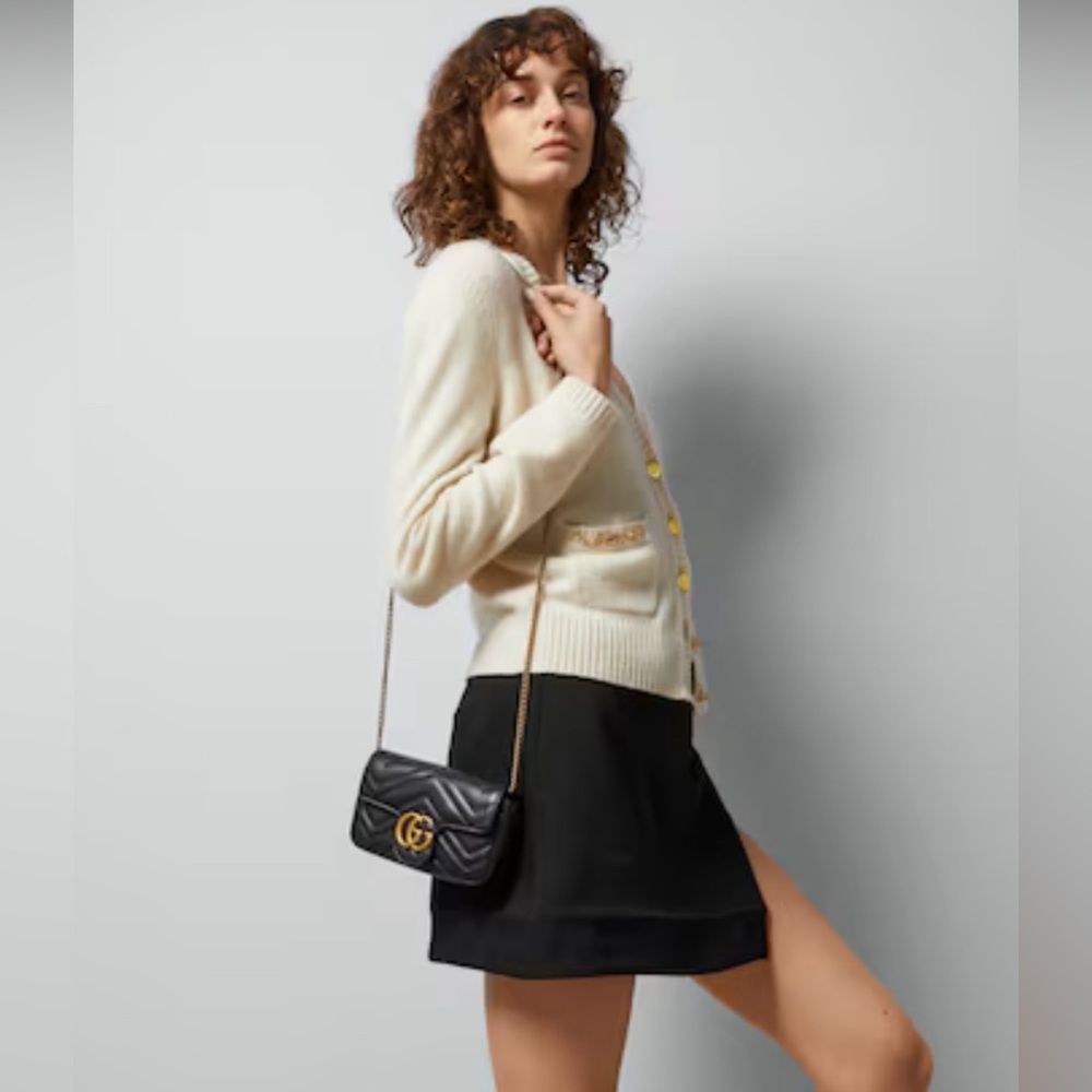 Authentic Gucci GG MARMONT SUPER MINI BAG! Like new, originally $1800!
